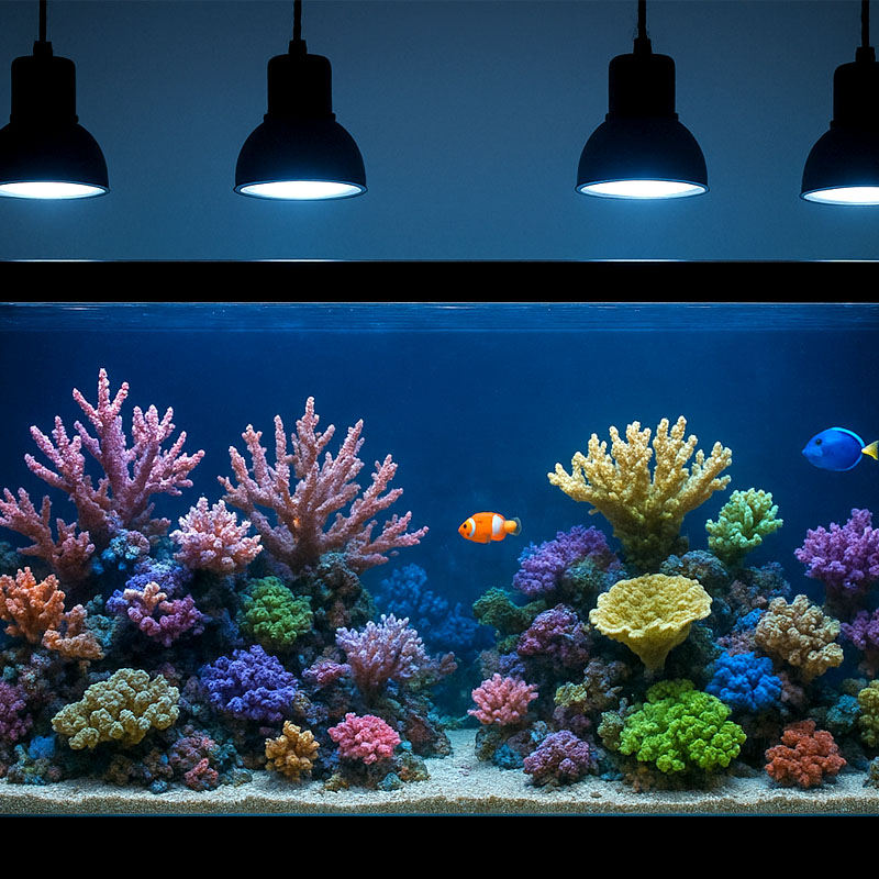 Aquarium Lighting - Simulates natural sunlight to promote coral growth